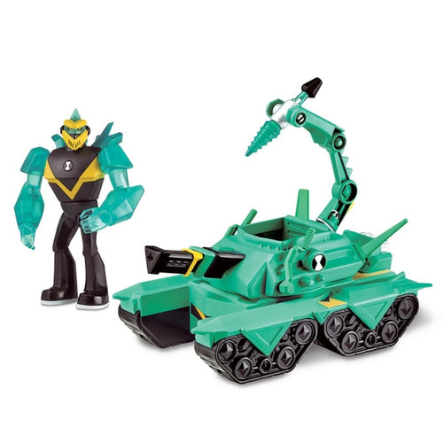 Ben 10 Transforming Vehicle With Figure - Diamond Head Power Tank - Itay-2