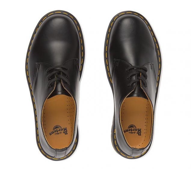 DR MARTENS | 1461 DMC 3-EYE SHOE | BLACK SMOOTH - Itay-2