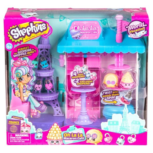 Shopkins Season 8 World Vacation - Oh La La Macaron Cafe Playset - Itay-2