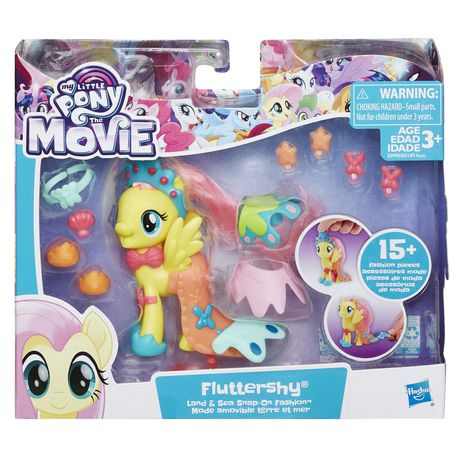 My Little Pony the Movie Fluttershy Land and Sea Snap-On Fashion - Itay-2