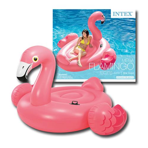 Intex Mega Flamingo Island Pool Floater 86 x 83 x 53 inches - Itay-2