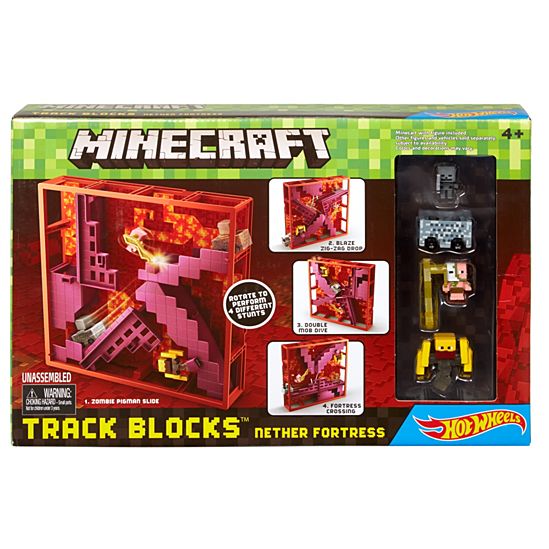 Minecraft Hot Wheels Track Blocks Nether Fortress Play Set - Itay-2