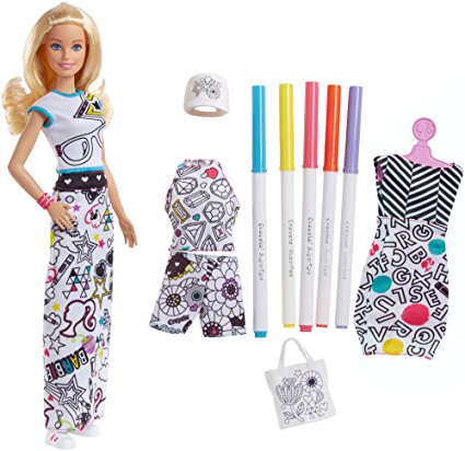 Barbie Crayola Color-In Fashion Doll and Fashions - Itay-2