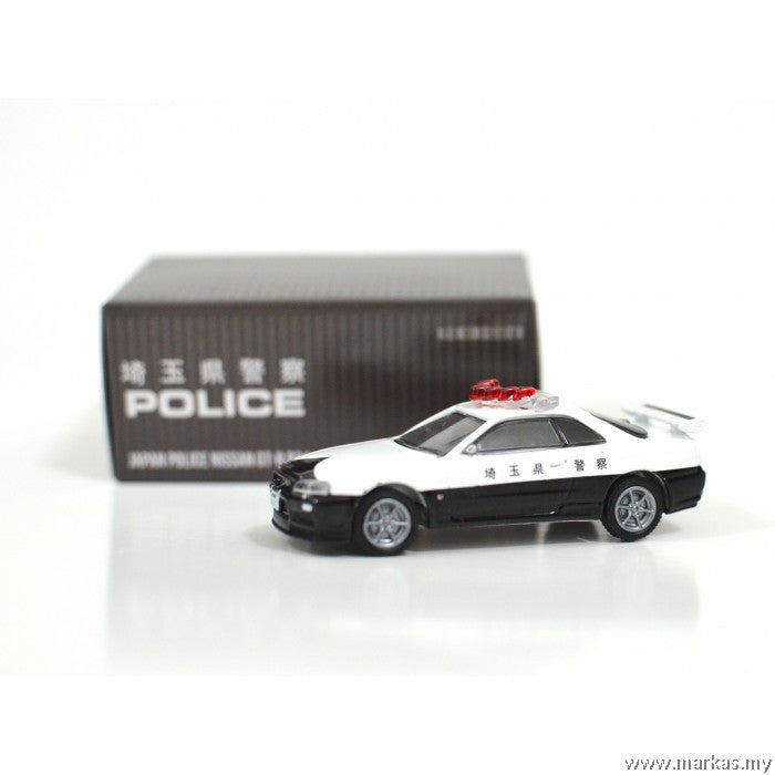 Tarmac Works X Greenlight 1/64 Nissan GTR R 34 Japan police - Itay-2