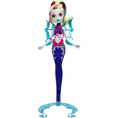 Monster High Great Scarrier Reef Glowsome Ghoulfish Lagoona Blue Doll - Itay-2