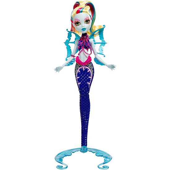 Monster High Great Scarrier Reef Glowsome Ghoulfish Lagoona Blue Doll - Itay-2